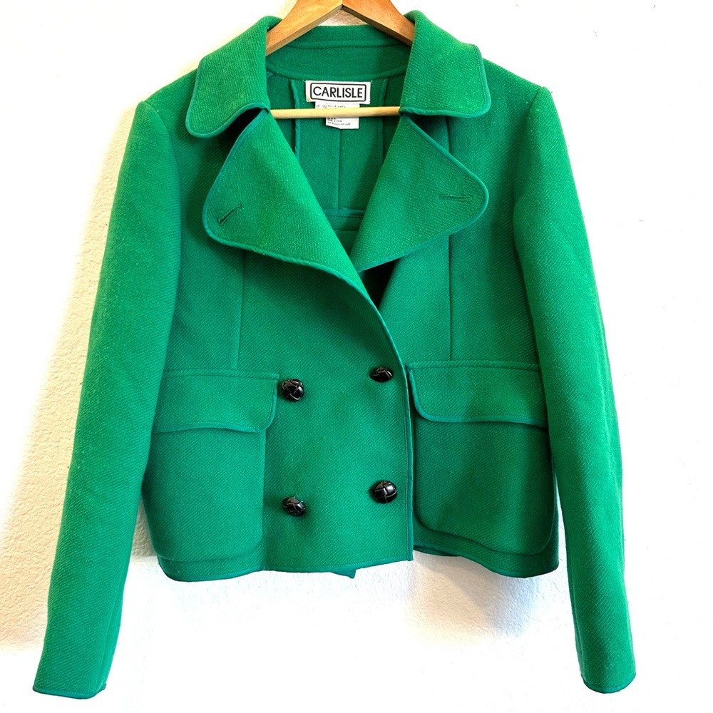 Carlisle Vintage wool Angora Short Coat Size 10 - Picture 8 of 8